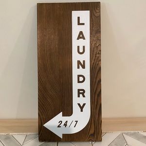 Laundry Wood Sign